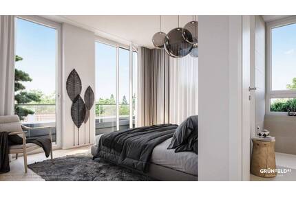 Helle 4-Zi.-Whg. mit geschützter Süd-Loggia und 2 Tageslichtbädern, davon 1x en suite - München Feldmoching-Hasenbergl