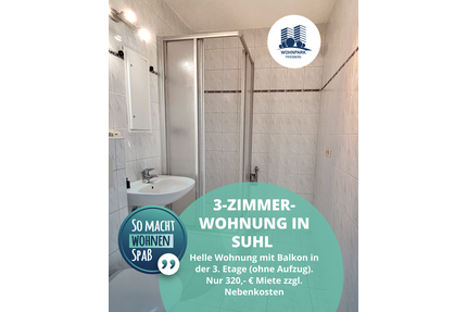 Wohnung zum Mieten in Suhl 320,00 € 59.1 m²