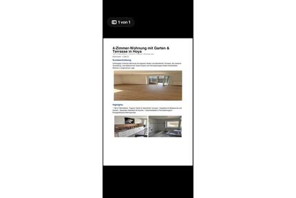 Erdgeschosswohnung in 27318 Hoya 4Zimmer 128m2 - Eystrup