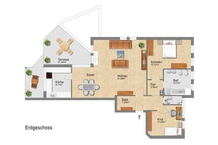 Wohnung zum Kaufen in Dreieich 420.000,00 € 111 m²