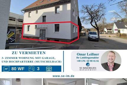 Modernes Wohnen: 3 Zimmer mit Komfort-Bad und Garagenplatz - Karlsbad-Mutschelbach