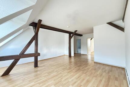 Holzbalken und offene Raumgestaltung = wohlige Wohnatmosphäre - DG4. Etage ohne Fahrstuhl - Frankfurt (Oder) Beresinchen