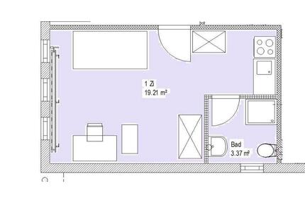 1-Zimmerwohnung zentrumsnah in Göppingen