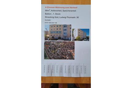 Wohnung zu verkaufen SR-Süd - 250.000,00&nbsp;EUR Kaufpreis, ca.&nbsp; 89,00&nbsp;m&sup2; in Straubing (PLZ: 94315)