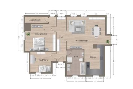 Erstbezug! Möblierte 3-Zi.-DG-Wohnung mit Garage – provisionsfrei - Stein