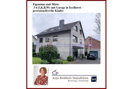 Eigentum statt Miete: 3-4 ZKBWc mit Garage in Isselhorst - provisionsfrei für Käufer - Gütersloh