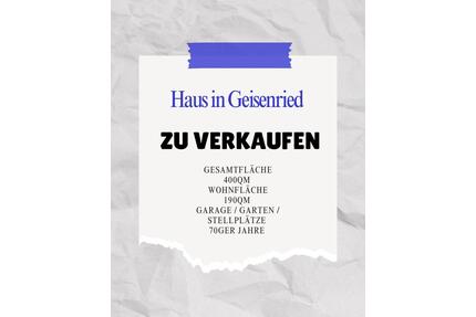 Haus im Ortsteil Geisenried - 330.000,00&nbsp;EUR Kaufpreis, ca.&nbsp; 190,00&nbsp;m&sup2; in Marktoberdorf (PLZ: 87616)