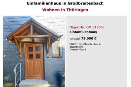 Einfamilienhaus Haus Großbreitenbach VB