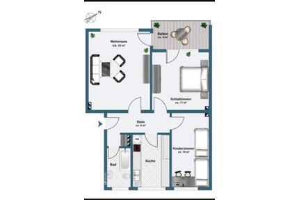 3-Zimmer Wohnung mit Balkon +2 Keller - Essen Stadtbezirk IV