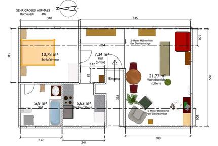 Nachmieter für helle DG-Wohnung ab April in HD Alt-Rohrbach - Heidelberg Boxberg