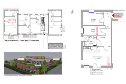 Wohnung zum Mieten in Husum 1.120,00 € 93.39 m²