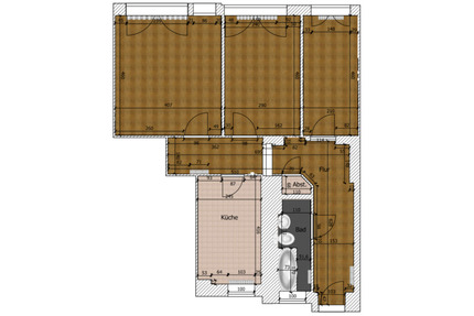 ANFRAGESTOPP Schöne 3-Z.-Whng. mit hohen Decken und Rundfenstern - Stralsund