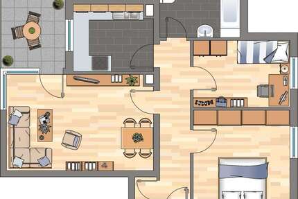 Wohnung zum Mieten in Bad Dürkheim 629,00 € 64.1 m²