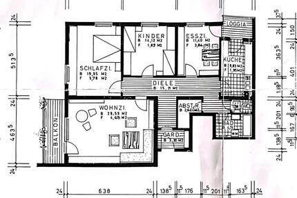 Exclusive 4- Zimmer-Wohnung (113 m2), 2 Balkone und Tiefgarage - Gerbrunn