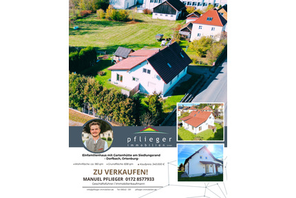 Familienfreundliches Einfamilienhaus am Siedlungsrand - mit großem Grundstück & Gartenhütte - Ortenburg Dorfbach