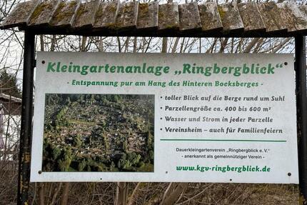 GEPFLEGTER PACHTGARTEN IN SUHL (BOXBERG) ABZUGEBEN