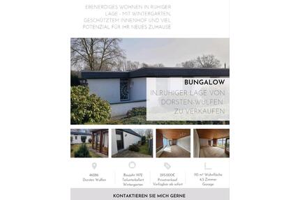 Bungalow in ruhiger Lage von Dorsten Wulfen