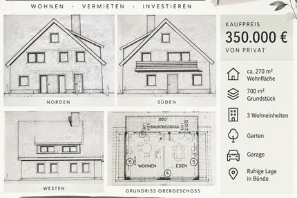 Dreifamilienhaus in Bünde – provisionsfrei