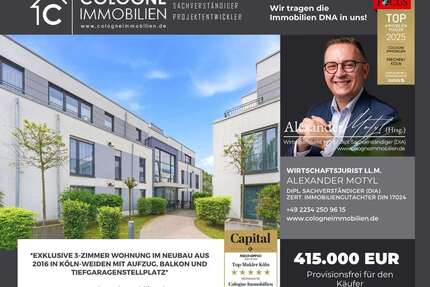 Wohnung zum Kaufen in Köln 415.000,00 € 82 m²