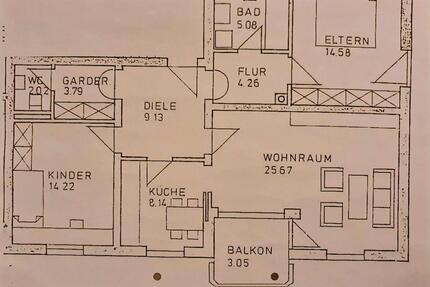Renovierte 3 Zimmer Wohnung mit Balkon, Keller und TG-Stellplatz - Burgkirchen an der Alz