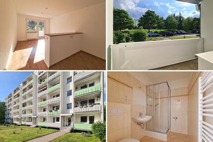 helle Balkonwohnung mit chicen Duschbad im bequemen Erdgeschoss - Flöha