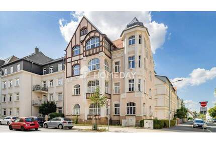 Ruhig, sonnig, stilvoll: 3-Zimmer-Wohnung mit Wintergarten in geschichtsträchtigem Haus - Freiberg