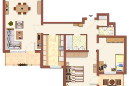 Wohnung zum Kaufen in Würzburg 225.000,00 € 82.89 m²