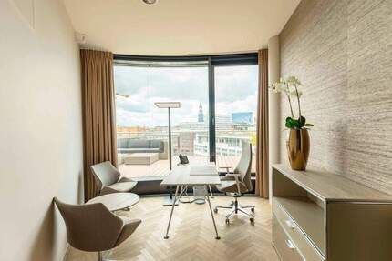 Co-Working Hotdesk mit Dachterrasse und Aussicht im Herzen Hamburgs - FLEX