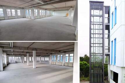 Produktions-Lager- & Bürofläche im Gewerbepark Wiedemar, Balkon, Lastenaufzug mögl..
