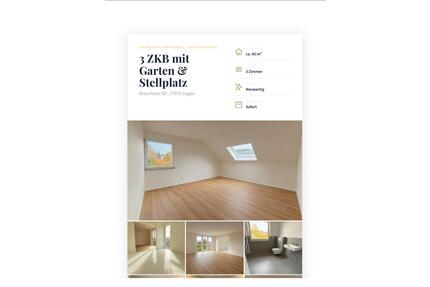 3-Zimmer-Wohnung 80m2 in Siegen|Stellplatz|Garten|ab sofort