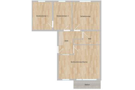 4,5 Zimmer Wohnung in Dinslaken - Bruch - Oberhausen Alstaden