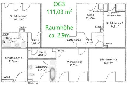 Familienfreundliche 5-Zimmer-Wohnung mit Badezimmer und Garten - Freiberg
