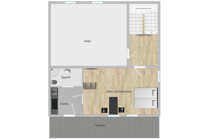 1 Zimmer Wohnung Wombach - 550,00&nbsp;EUR Kaltmiete, ca.&nbsp; 40,00&nbsp;m&sup2; in Lohr am Main (PLZ: 97816)