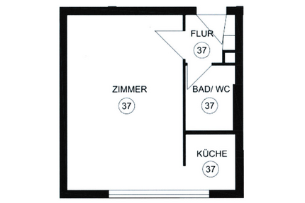 Wohnung zum Mieten in Stuttgart 550,00 € 27 m²