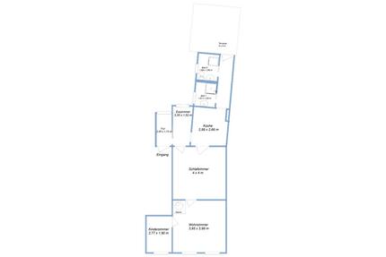 3 Raumwohnung mit Großer Terrasse und Küche - Friedland