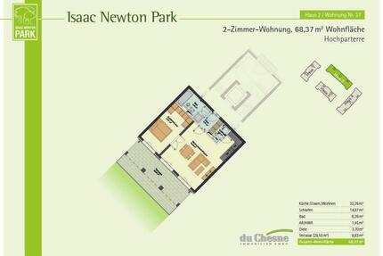 Schöne 2-Zi-Whg,EG,gr.Terrass kl Rasen,sonniger Blick in Innenhof - Berlin Treptow-Köpenick