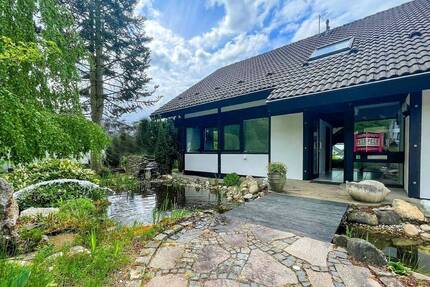 20 Min Hennef - Holz und Glas - Außergewohnliches helles Wohnhaus mit Doppelgarage im Ww - Weyerbusch