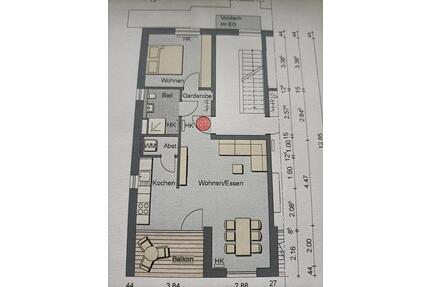 2.5 Zimmerwohnung mit Balkon frisch gestrichen - Tuttlingen
