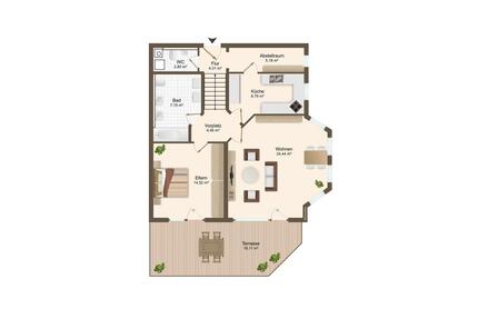 Helle 2,5 Zimmer Wohnung zu vermieten - Inzlingen