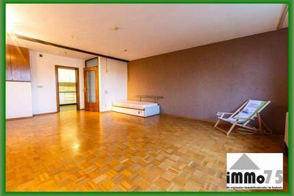 geräumige 2 Zimmer Wohnung in Aussichtslage mit Terrasse - absolut ruhige Lage - Mühlacker