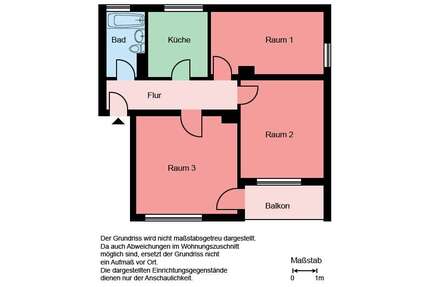 Wohnung zum Mieten in Castrop-Rauxel 449,00 € 60.32 m²