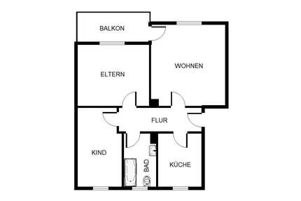 Wohnung zum Mieten in Gelsenkirchen 439,00 € 64.06 m²