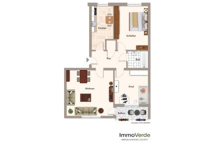 WG-taugliche 3 Zimmer Wohnung mit Balkon zentral in Weende - Göttingen Roringen