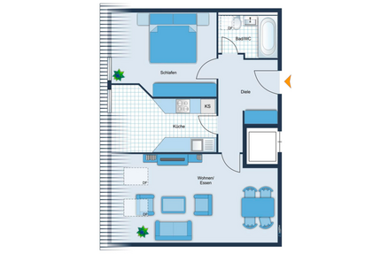 Wohnung zum Kaufen in Chemnitz 90.000,00 € 61.3 m²