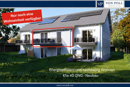 Nachhaltige und energieeffiziente 2-Zimmer Neubauwohnung mit gehobener Ausstattung, Balkon, 2 Carportstellplätzen und PV-Anlage - Pösing