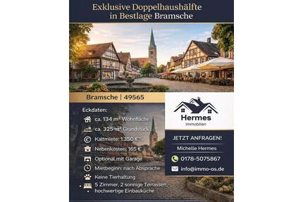 Exklusive Doppelhaushälfte in begehrter Lage von Bramsche – Wohnen am Bramscher Berg