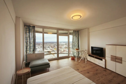 Studio-Apartment im 24. Stock des Hotelturms – Panoramablick - Augsburg