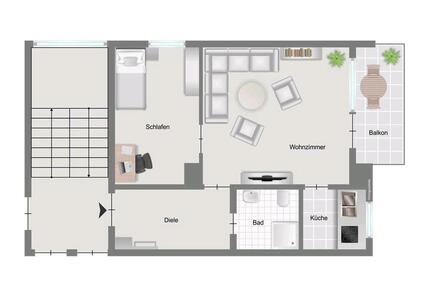2-Zi. ETW , 43 qm mit Balkon, sofort verfügbar - Kaufering