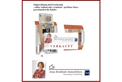 Singlewohnung mit Erweiterung - selber wohnen oder vermieten - perfekter Start - provisionsfrei für Käufer - Gütersloh