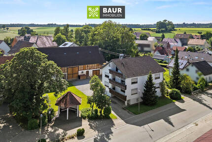360 ° | Platz für Projekte: Wohnhaus mit Nebengebäude und Ausbaupotenzial in Dürnau - Bad Buchau